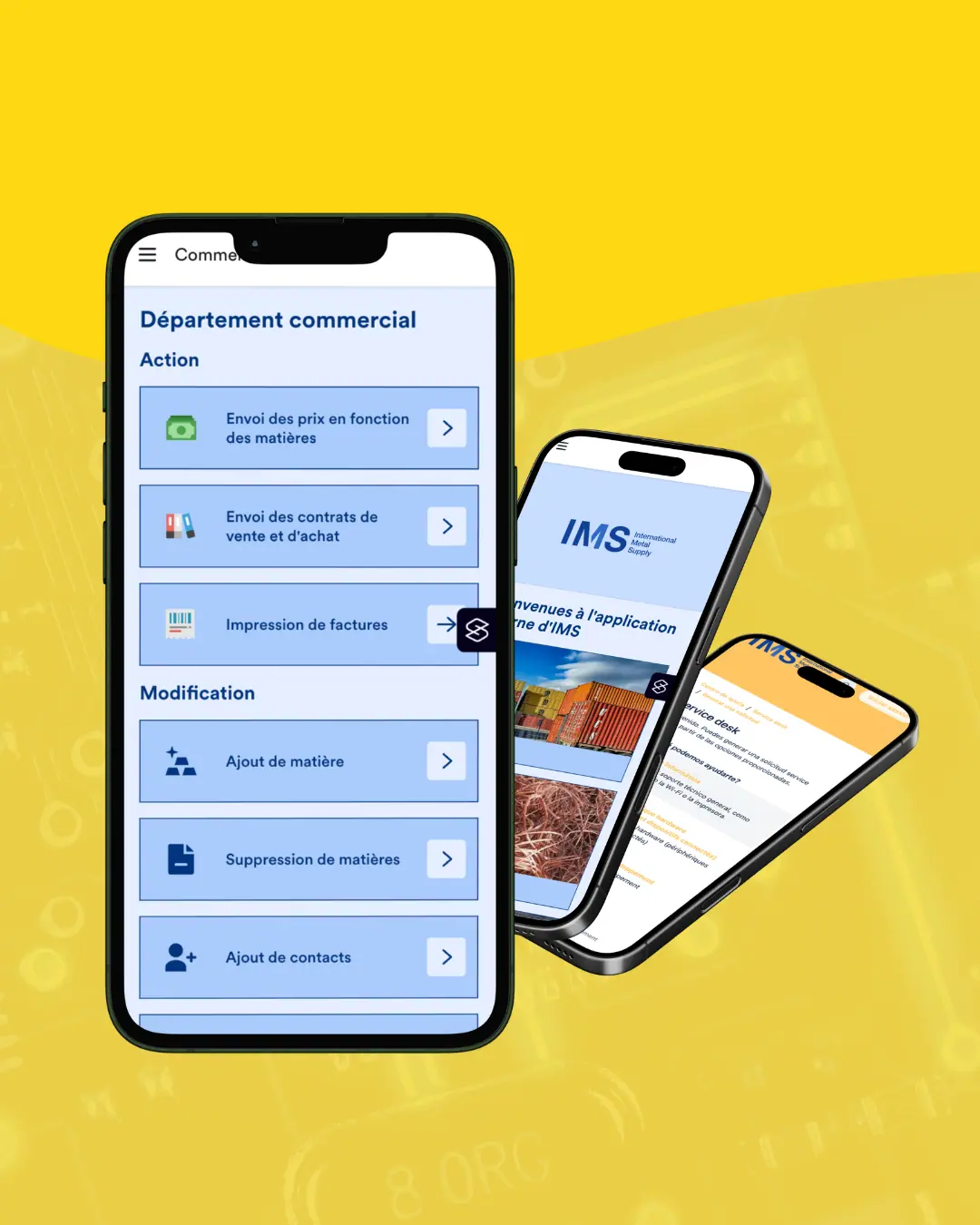 App móvil de uso interno para gestión de procesos empresariales - Proyecto para IMS