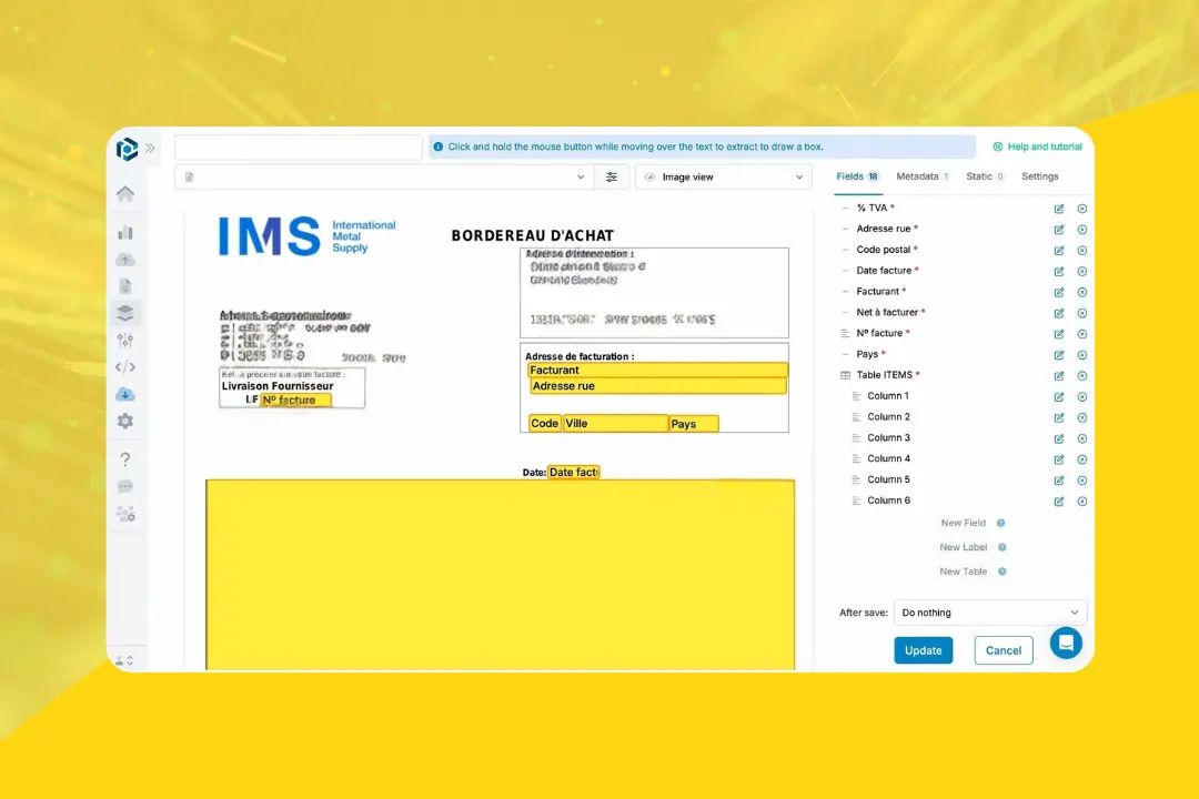 Parseado de datos para Automatización de procesos y documentos - Proyecto para IMS.webp